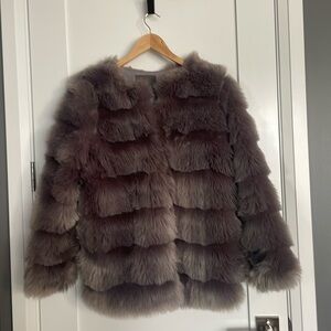 Ichi full faux fur winter jacket